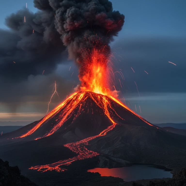 Volcanic eruption