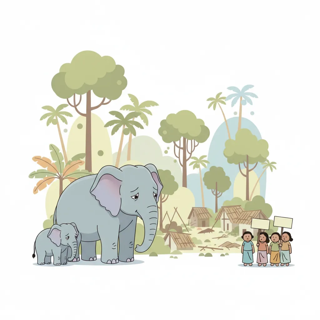 Human-elephant conflict in Kerala