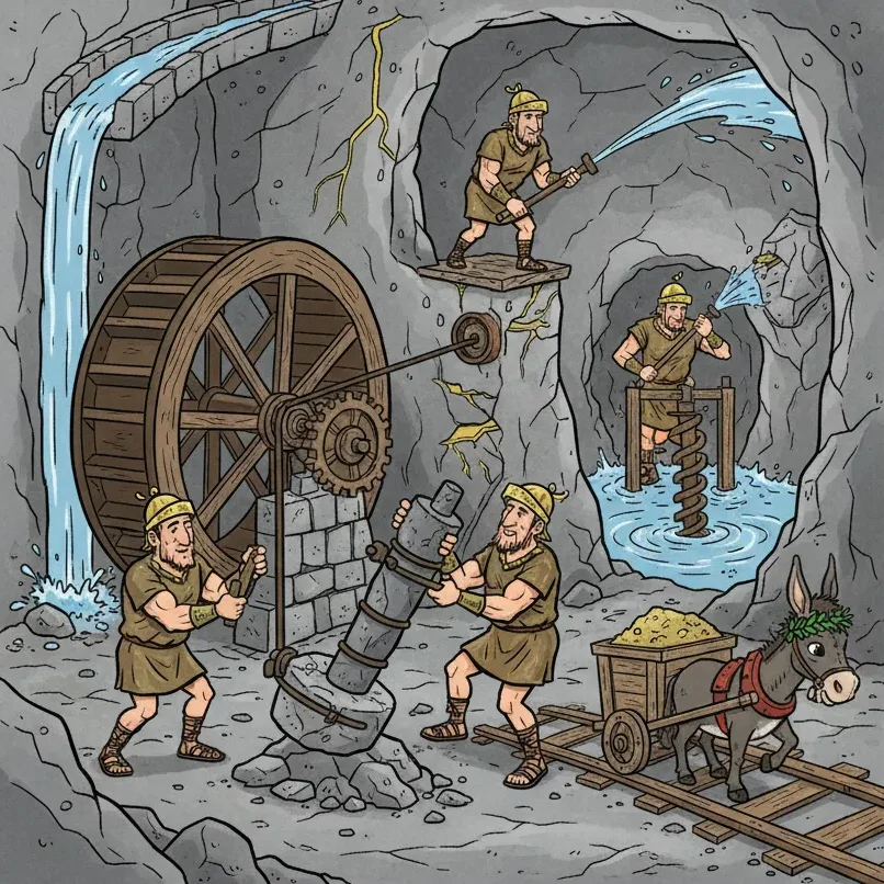 Mining in ancient Rome