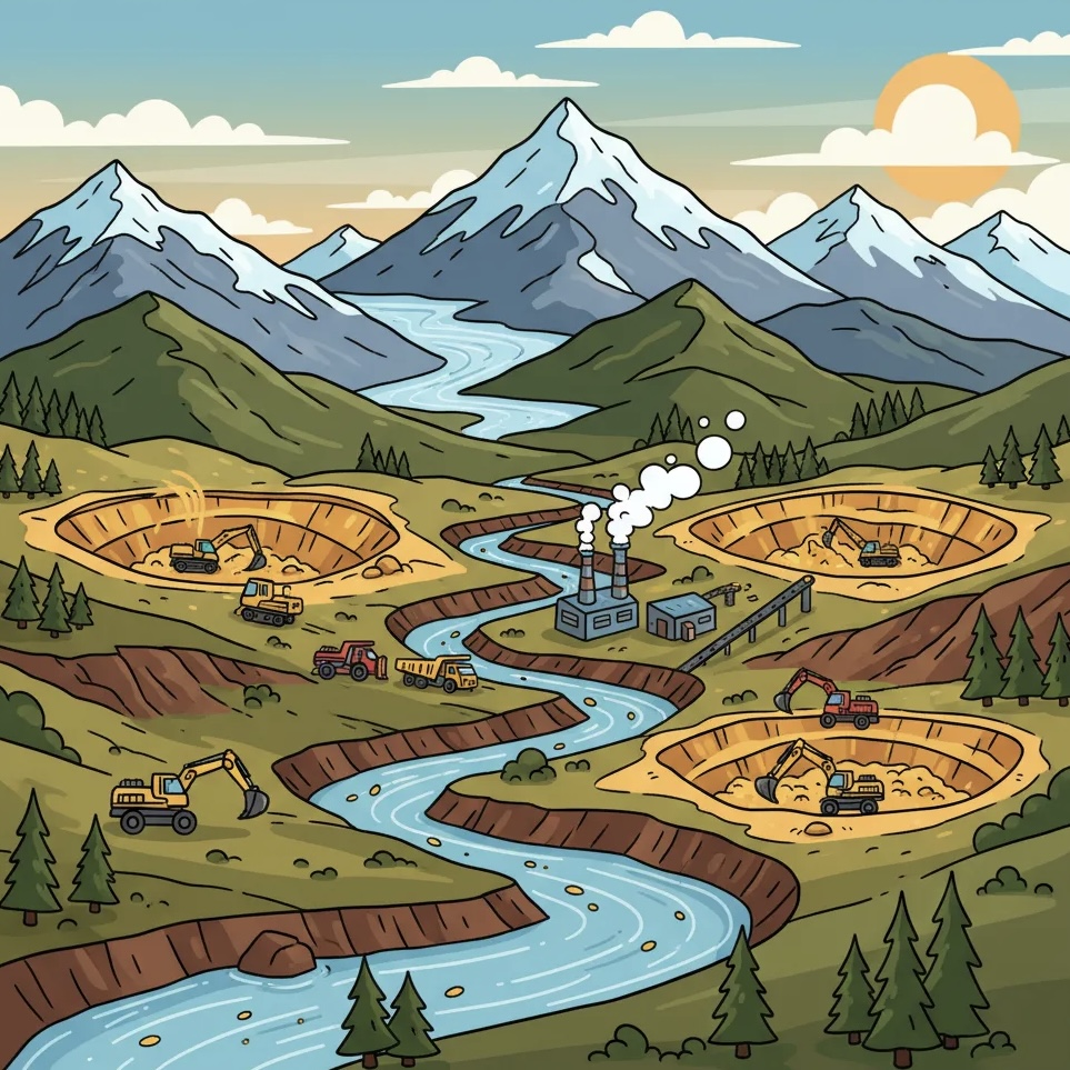 Gold mining in Alaska